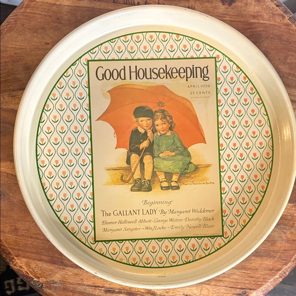 Vintage Good Housekeeping Decorative Tin Tray
